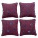 Set of 4 vintage kilim cushion covers 48x51 cm