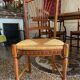 Artisanal Provencal table wrought iron base 4 chairs wreath and two armchairs gerbe Rochebobois