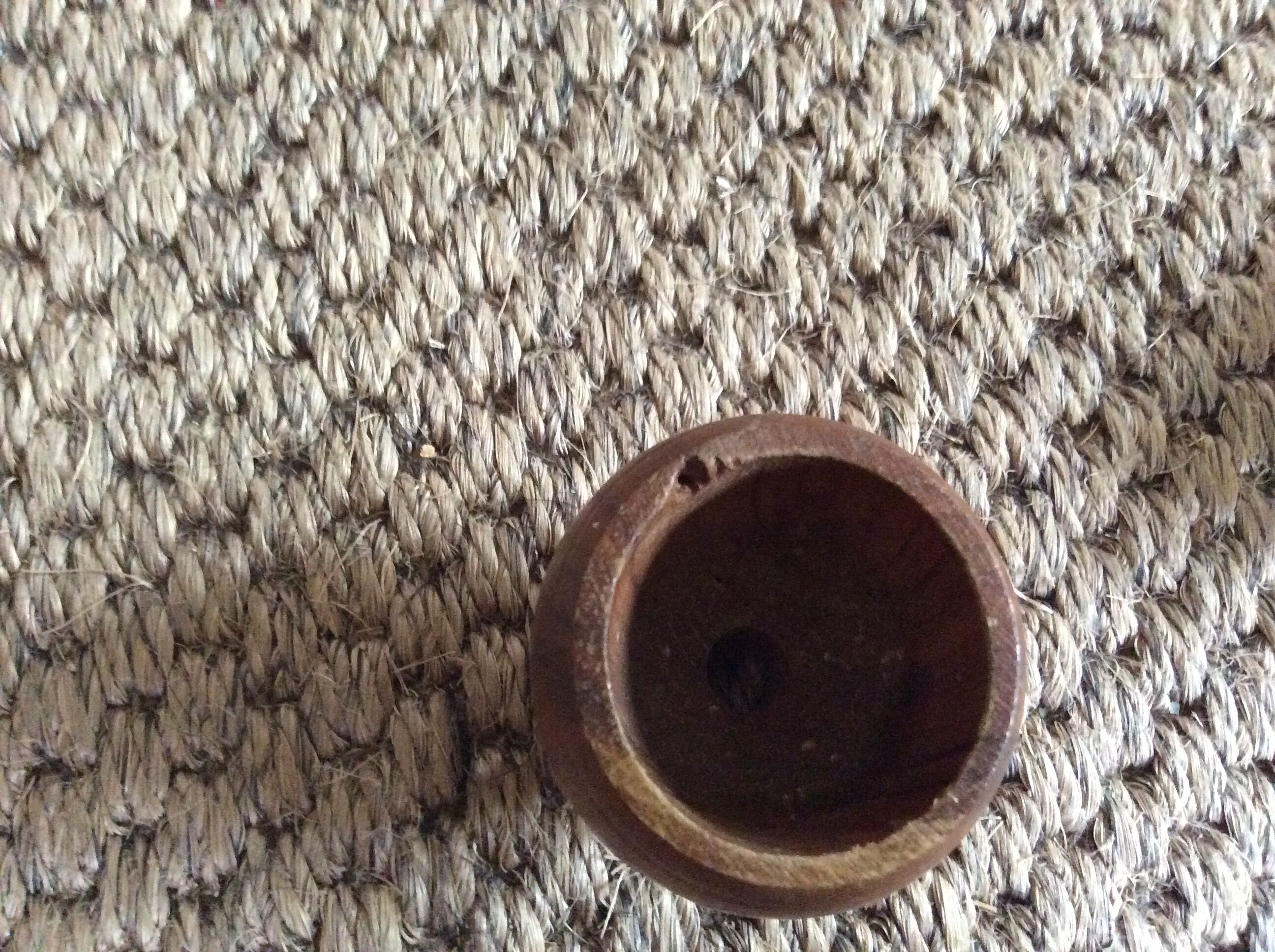Series of 6 wooden coquetiers
