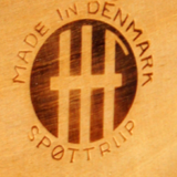 Danish retro 1960s wool teak tabout