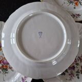 Porcelain from Saxony, Germany - Series of 6 dessert plates - 20th century