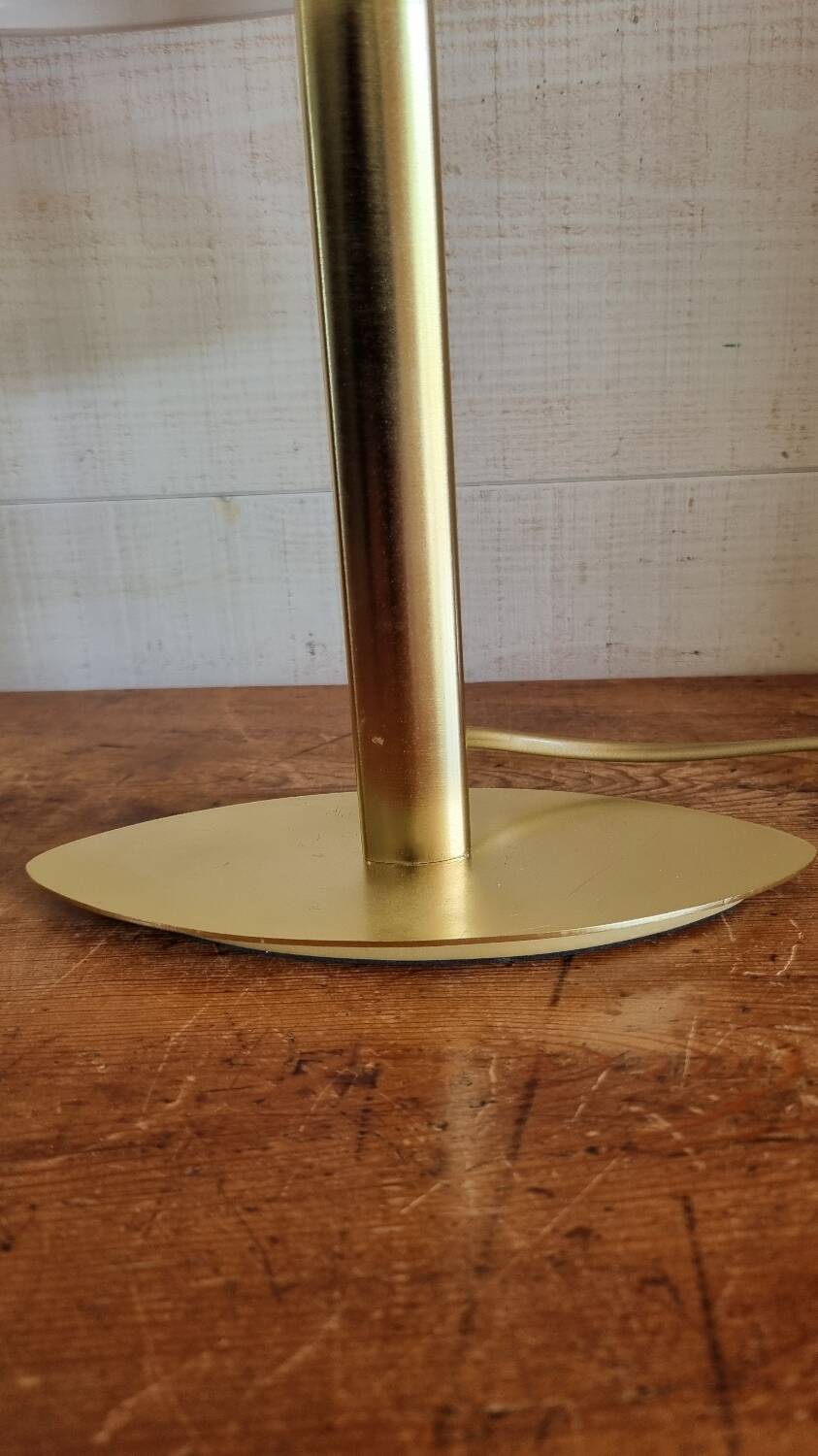 Vintage Italian table lamp, frosted glass