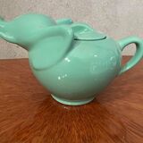 Green vintage elephant teapot
