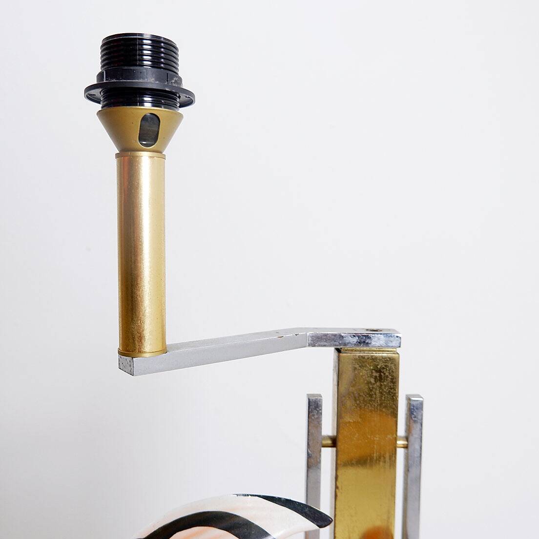 Giulia Mangani for Oggetti Porcelain Sculpture of Fish table Lamp