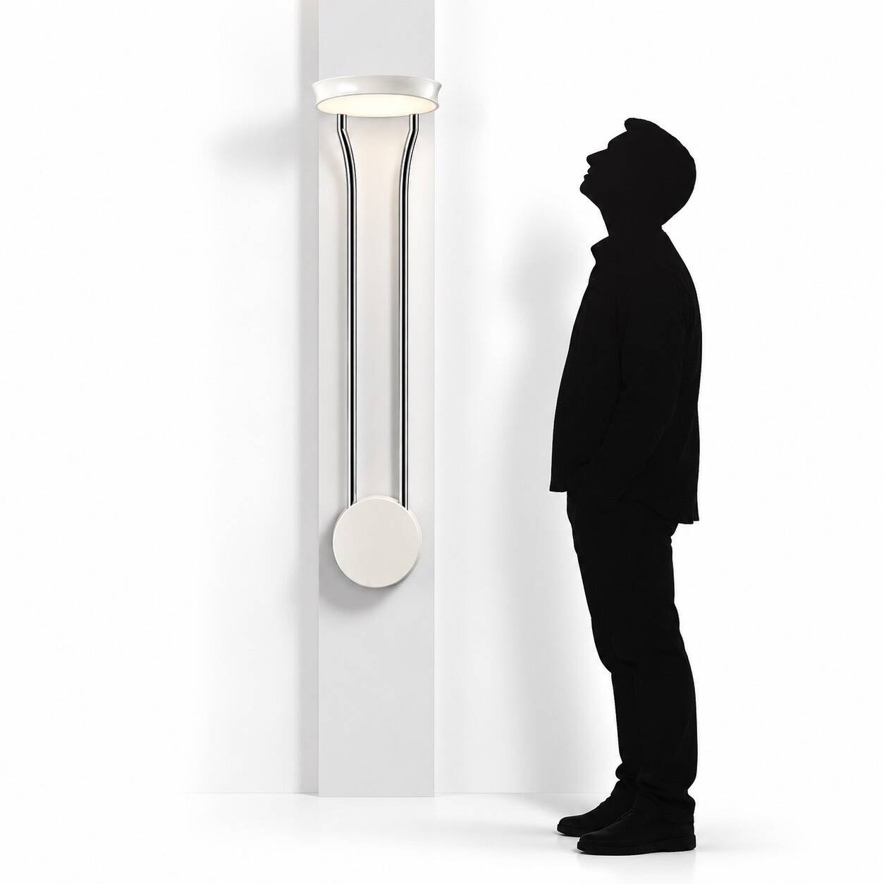 Lampe murale Gesto par Bruno Gecchelin pour Skipper, années 1970.