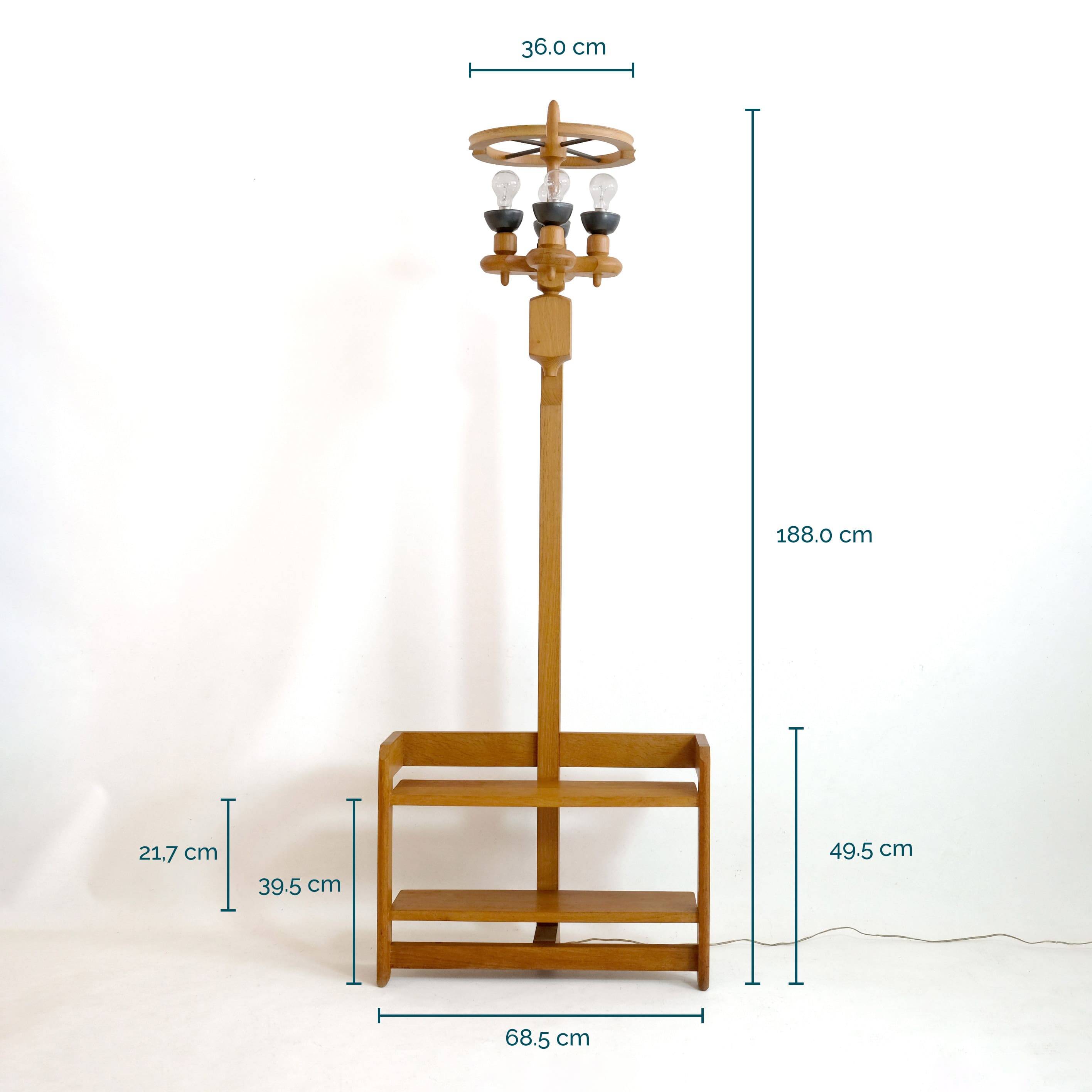 Guillerme and Chambron for Your Home, a floor lamp forming a shelf, 196
