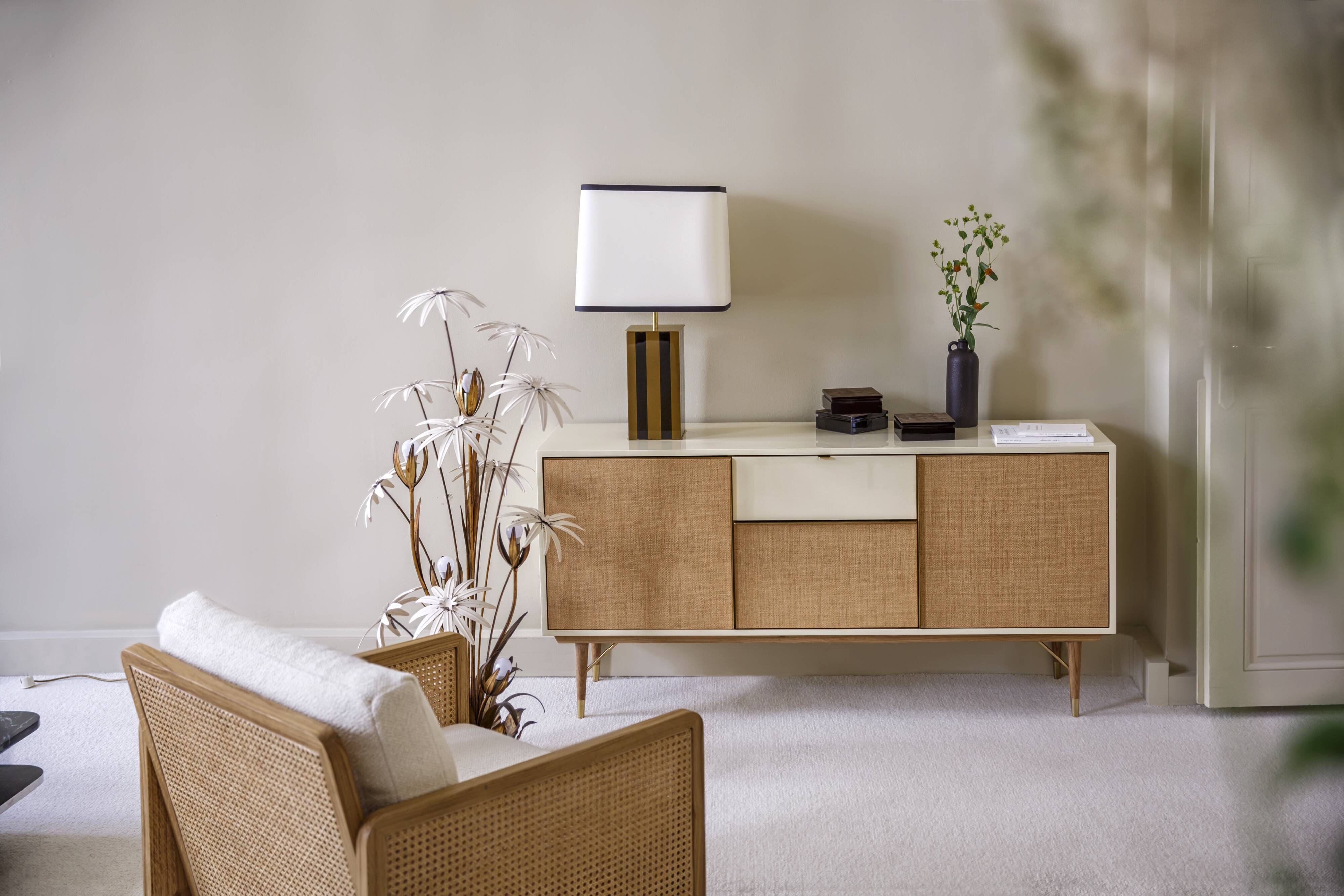 Enfilade Capri natural fiber ivory Red Edition
