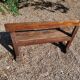 Old schoolboy bench