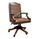 Chaise de bureau Chesterfield marron classique anglaise