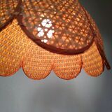 Rattan flower suspension