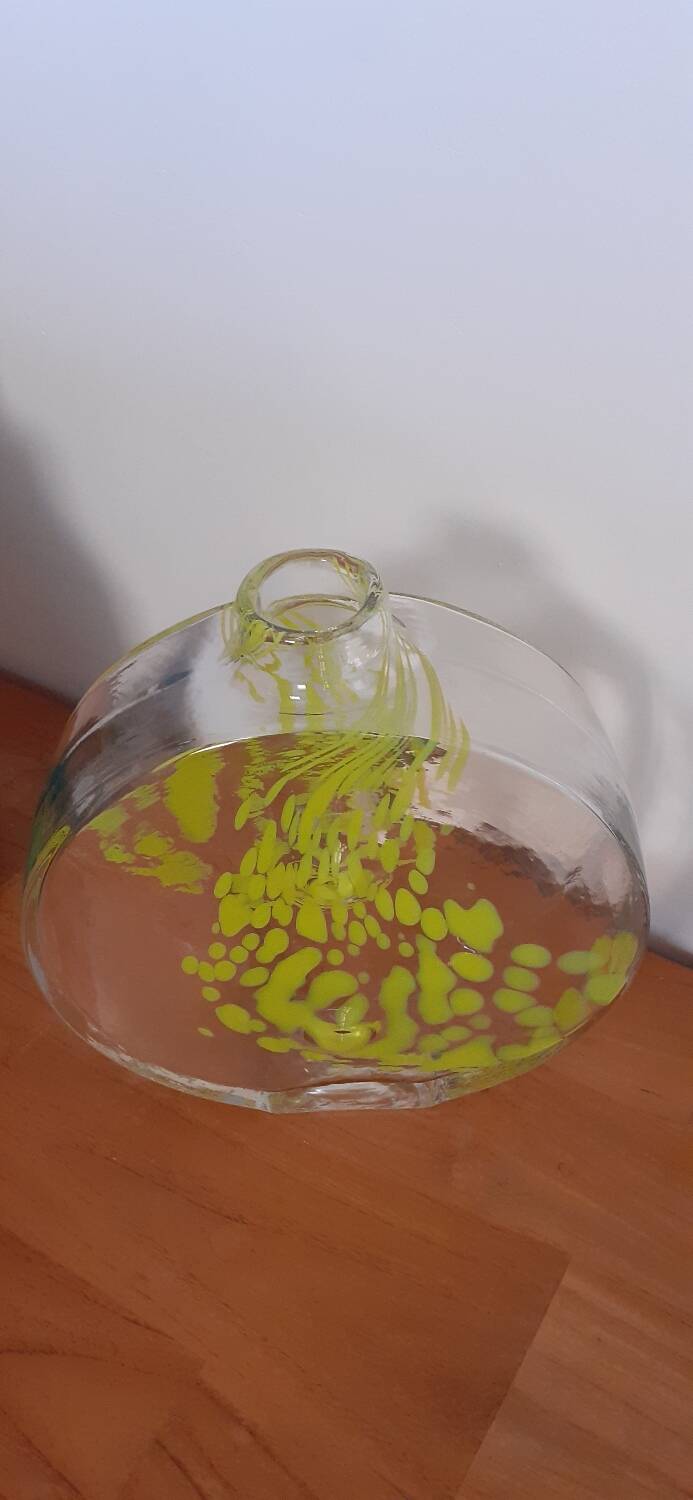 Large vintage glass vase