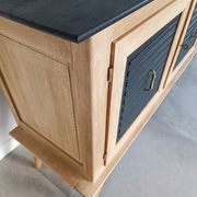 Cabinet from the 50s in solid oak signed FNA N° 0049