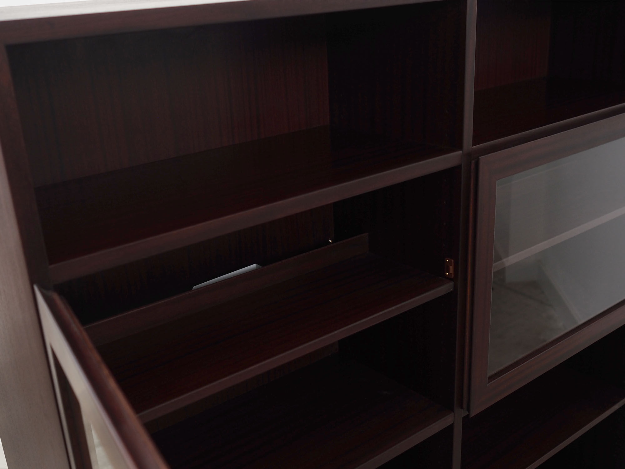 Mahogany bookcase, Danish design, 60's, production: Omann Jun