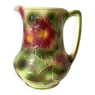 St Clément slip pitcher, nasturtiums