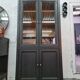 Showcase library patina black industrial furniture