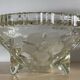Art Deco tripod bowl in engraved glass