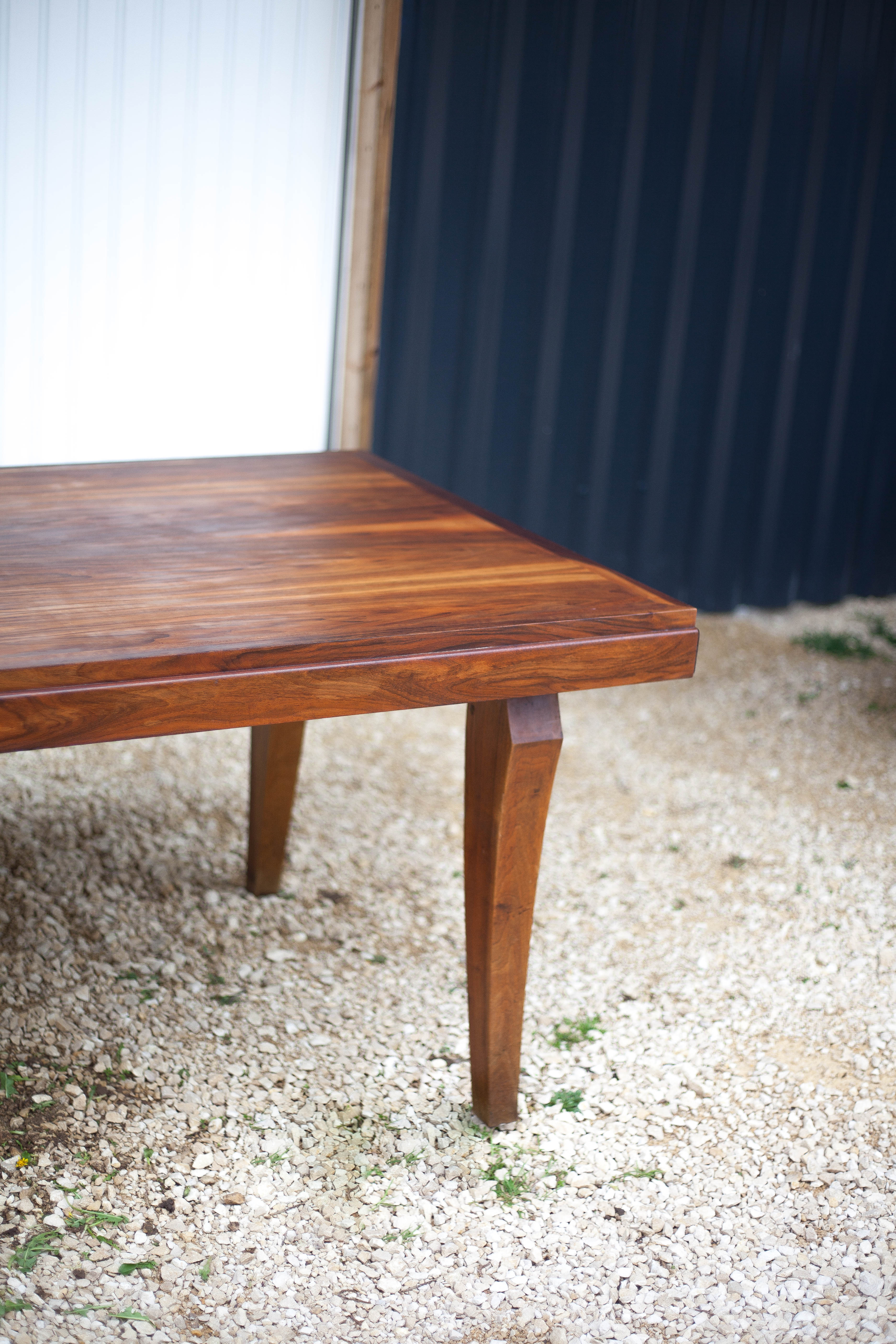 Art-Deco style wooden dining table