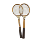 Ensemble de 2 raquettes en bois
