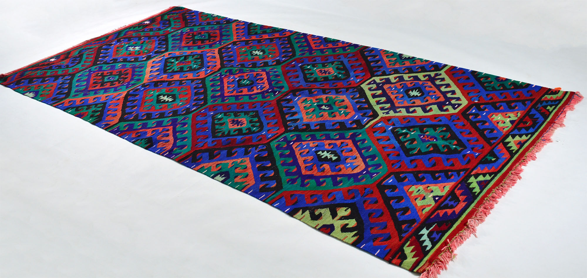 Anatolian handmade kilim rug 300 cm x 151 cm
