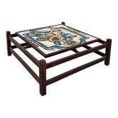 Teak and ceramic coffee table 1970