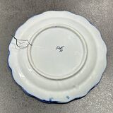 Vintage Hispano-Moresque Earthenware Plate – Geometric Pattern