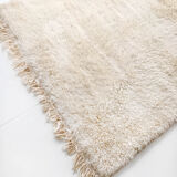 Moroccan Berber carpet blessed ouarain ecru plain 170x110cm
