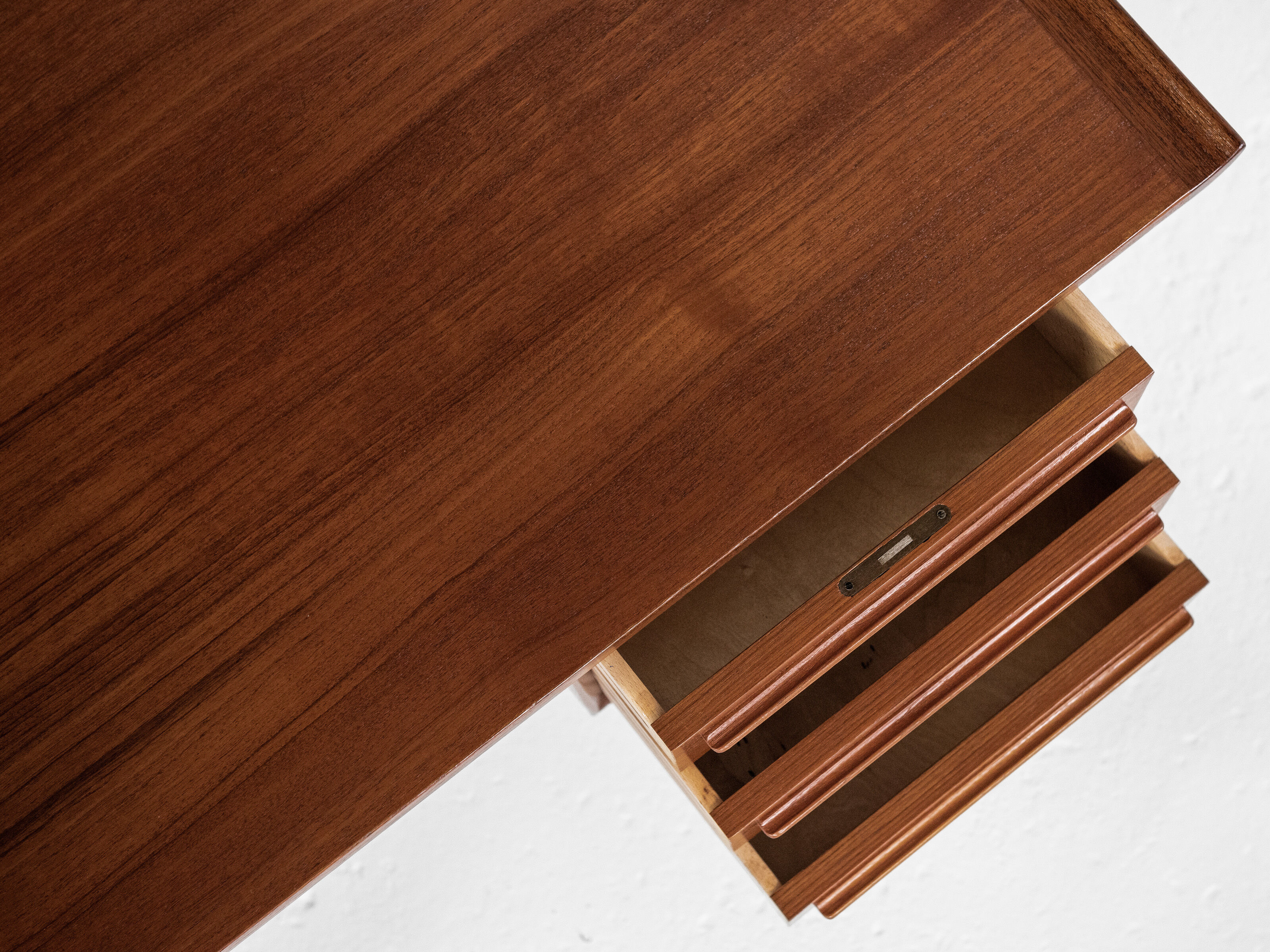 Midcentury Danish desk in teak by Arne Vodder for HP Hansen 1960s