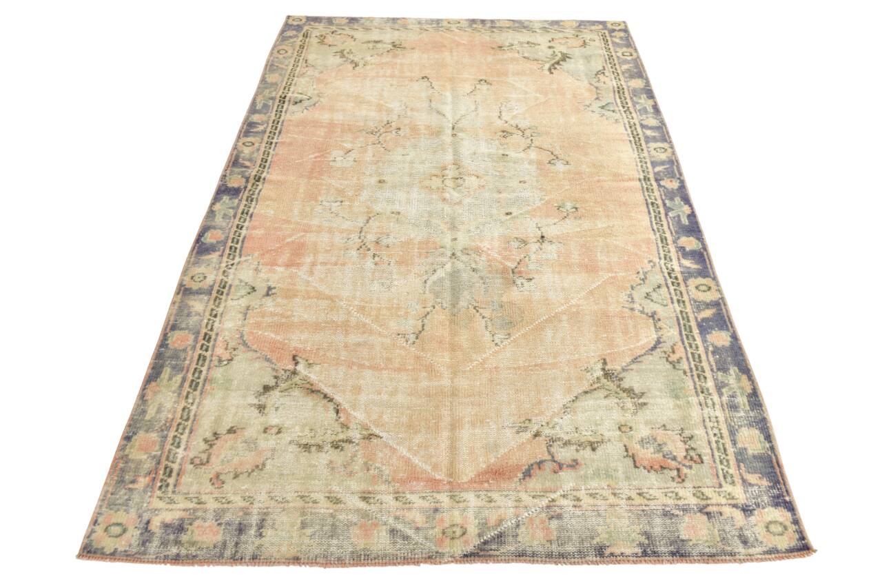 Rugs For Living Room Peach & Cream Vintage Rug,168x250Cm