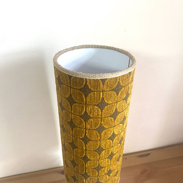 Lampe vintage upcyclée - upcycling - Trèfle Rétro Velours