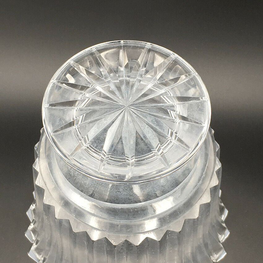 Crystal peddle vase carved baccarat unsigned 19th
