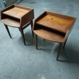 Scandinavian teak bedside table (2 available)