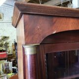 Empire library showcase in mahogany