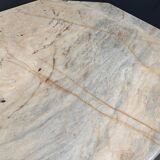 Octogonal italian marble dining table 1970s