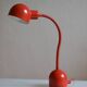 Vintage red French postmodernist desk lamp from the 1980s