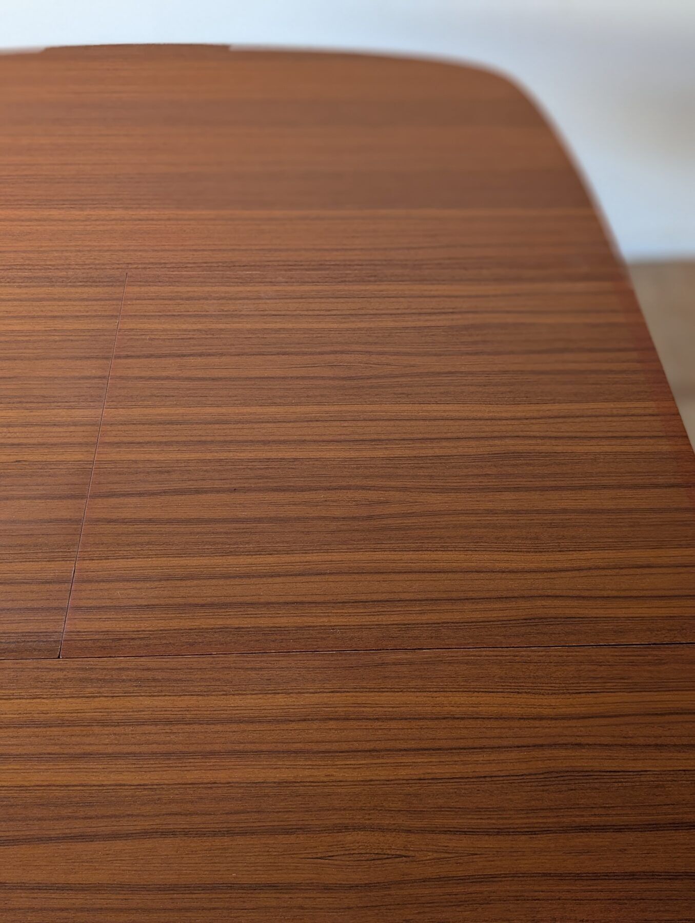 Table carrée teck scandinave extensible années 60