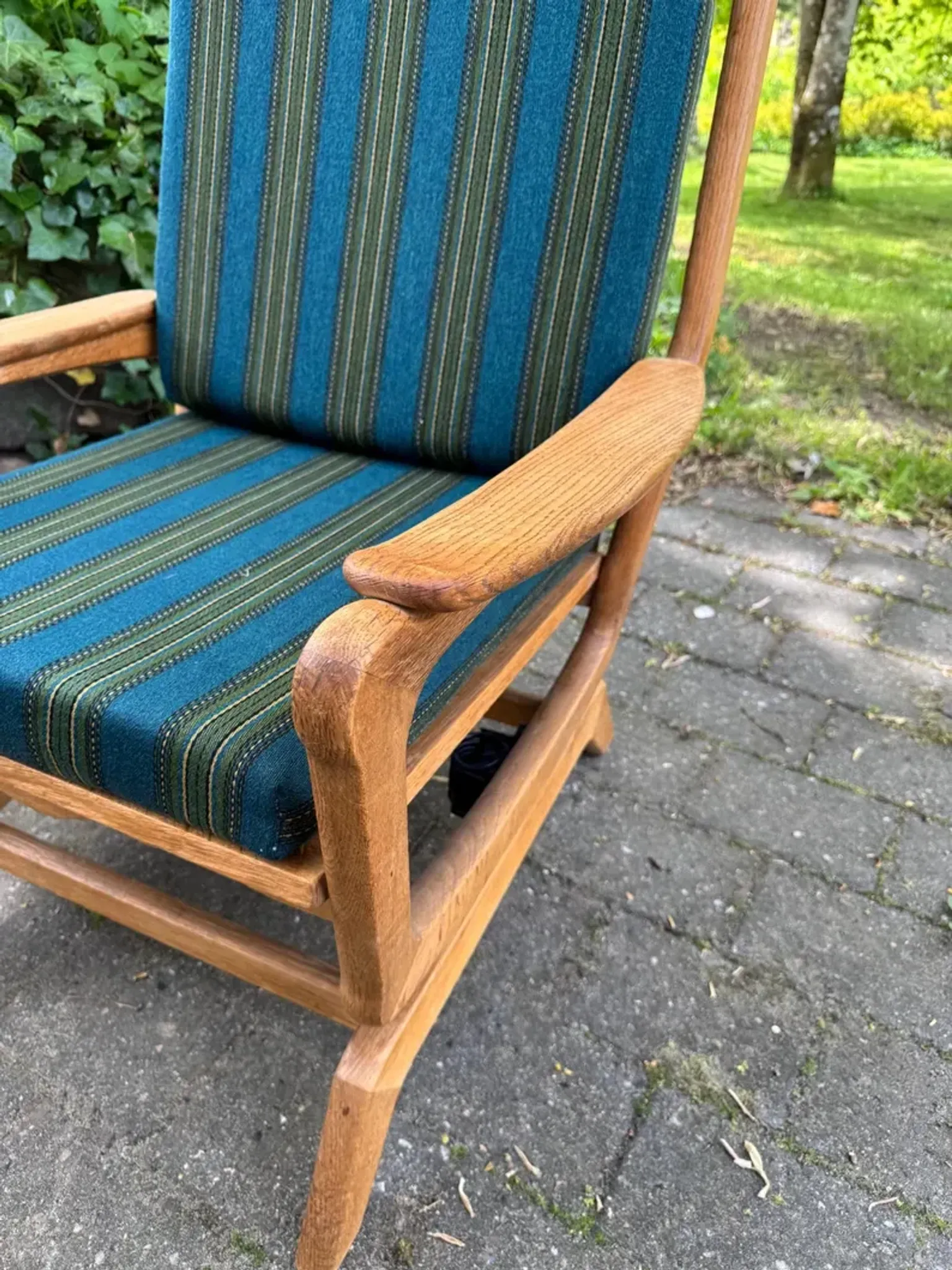 Danish Rocking Chair in Oak from the 1960s, Henry Kjaernulf Style, Mid-Century Modern