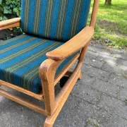 Danish Rocking Chair in Oak from the 1960s, Henry Kjaernulf Style, Mid-Century Modern
