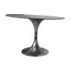 Table pied tulipe chromé années 70