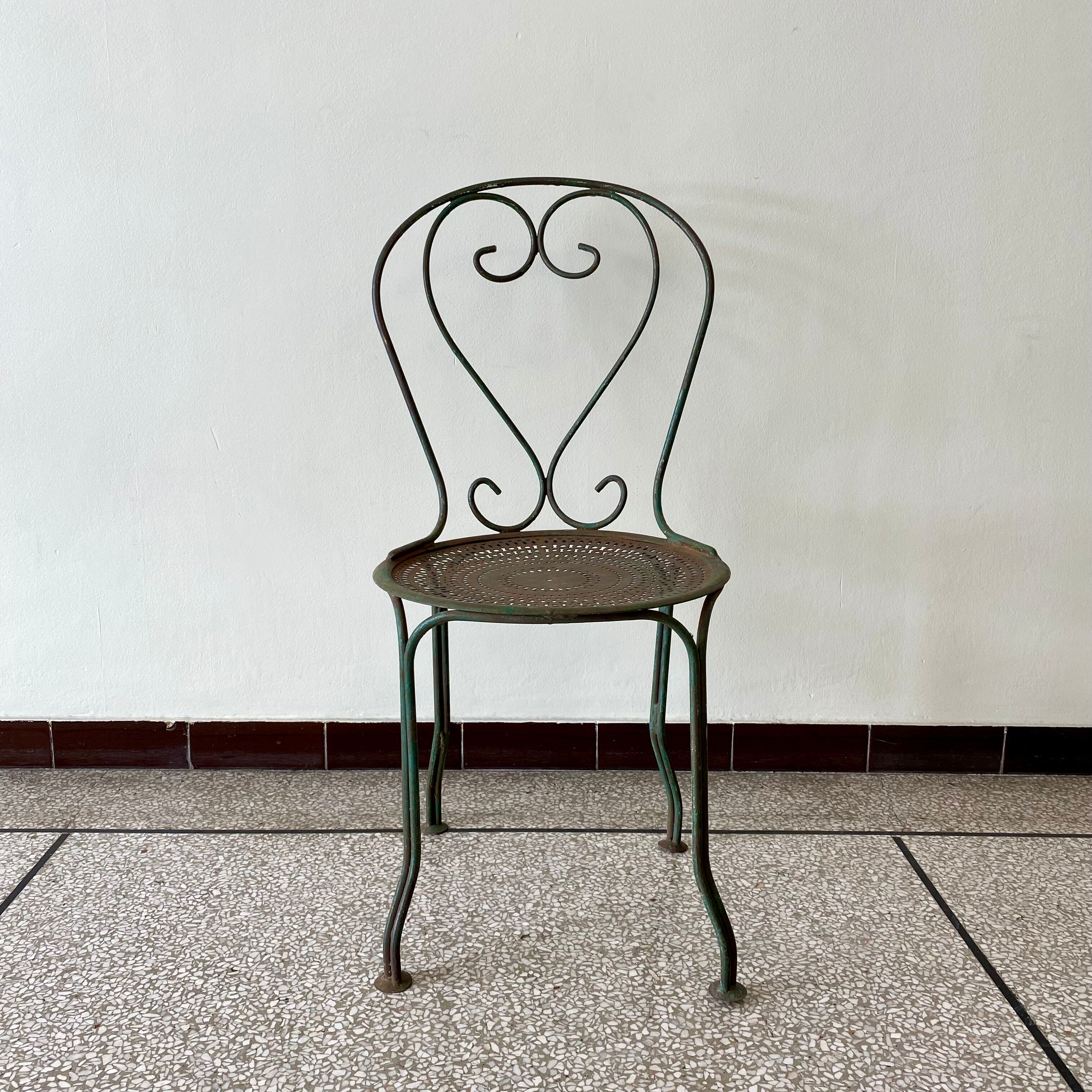 Wrought iron chair