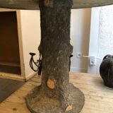 Table de jardin faux bois style Rocaille