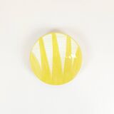 Petite assiette - palmes jaune
