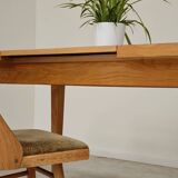 Extendable lacquered table czechoslovakia trud 1960