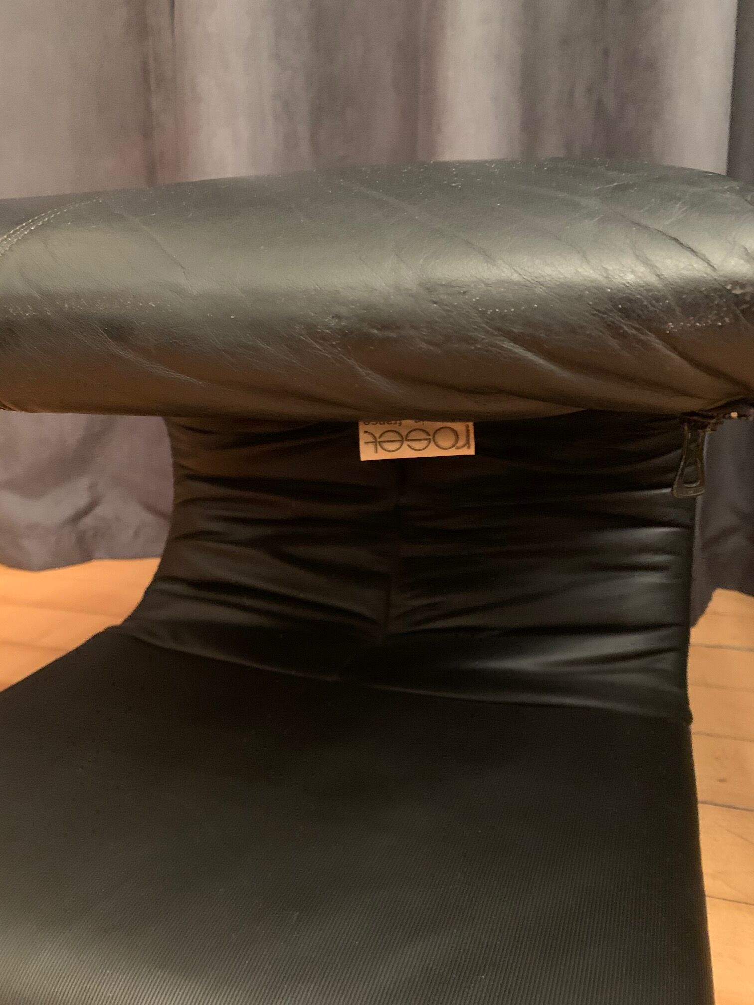 Zen armchair with footstool designed by claude brisson, ligne roset, france, 1980s