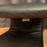 Zen armchair with footstool designed by claude brisson, ligne roset, france, 1980s