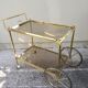 Rolling dessert brass removable tray 70s