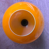 Suspension globe opaline orange 1970