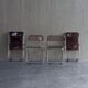 6 Plia folding chairs by Giancarlo Piretti for Anonima Castelli