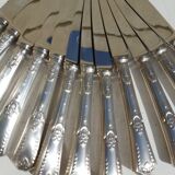 Set de 24 coûteaux SFAM métal argenté lames inox