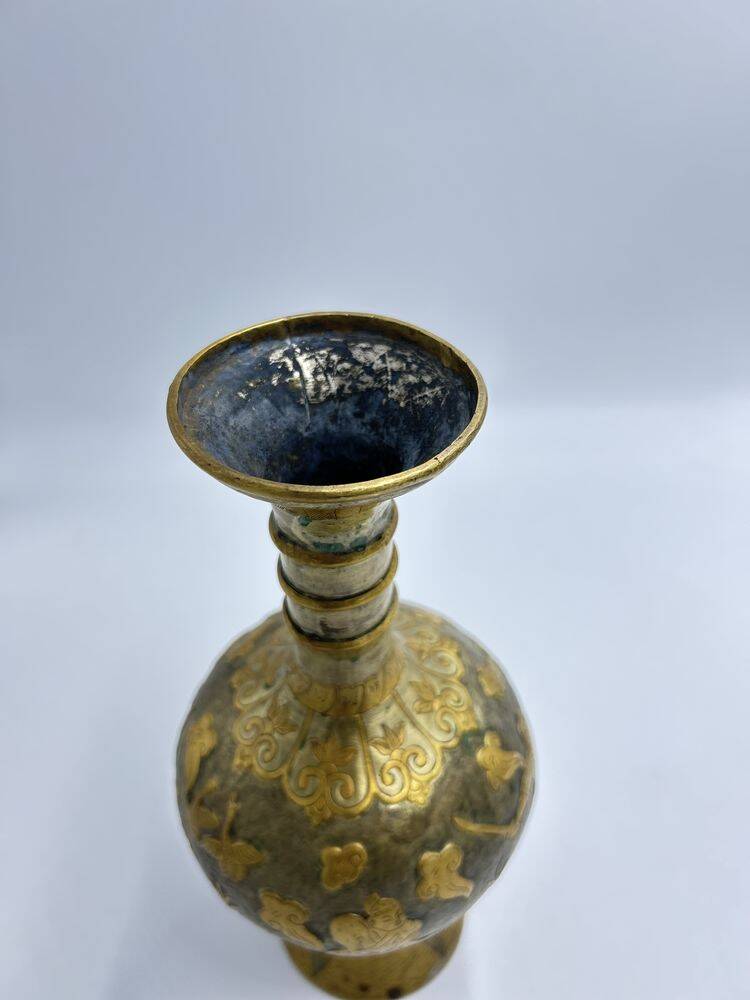 Vase attributed to the Tang dynasty, China, gold and silver