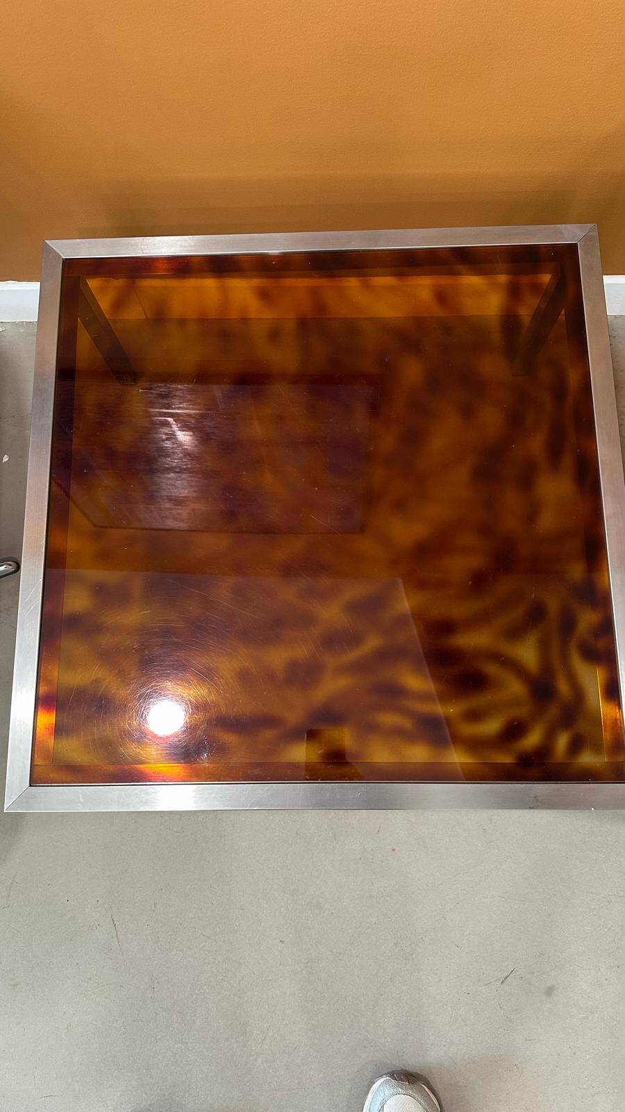 Table basse, d'appoint vintage en lucite